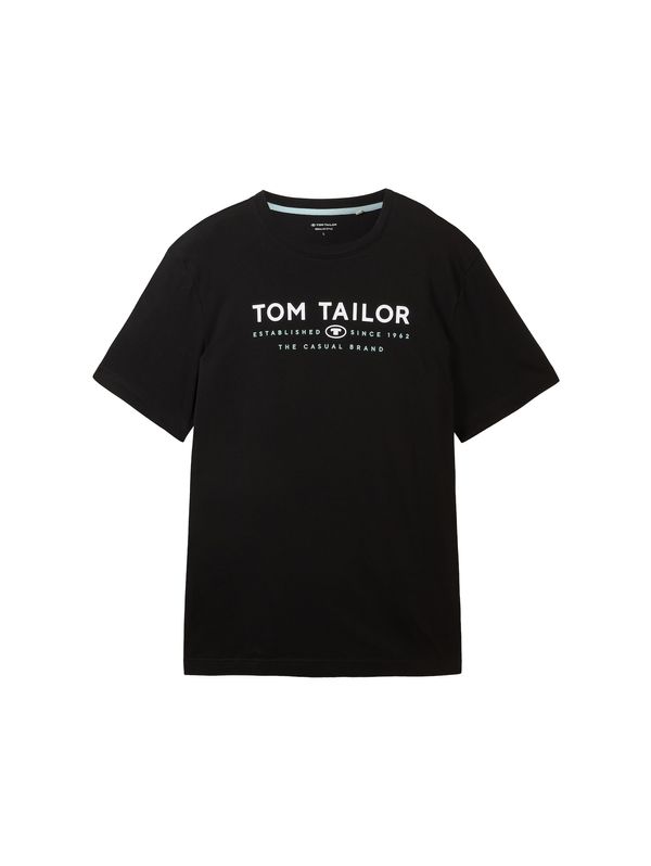 TOM TAILOR TOM TAILOR Majica  pastelno modra / črna / bela