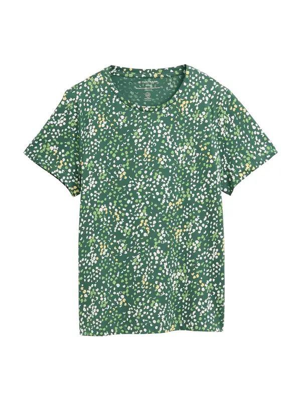 TOM TAILOR TOM TAILOR Majica  pastelno rumena / limeta / trst / bela