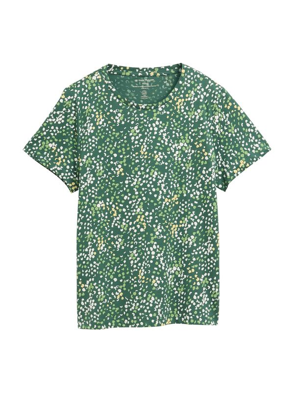 TOM TAILOR TOM TAILOR Majica  pastelno rumena / limeta / trst / bela