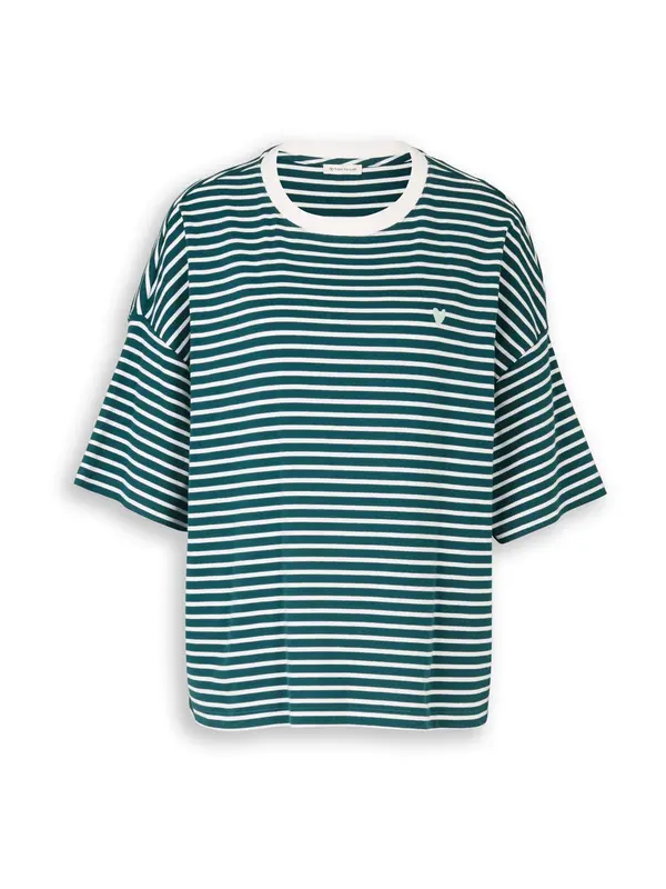TOM TAILOR TOM TAILOR Majica  petrol / bela