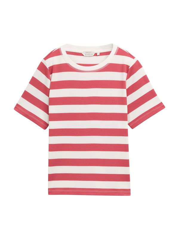 TOM TAILOR TOM TAILOR Majica  rdeča / bela