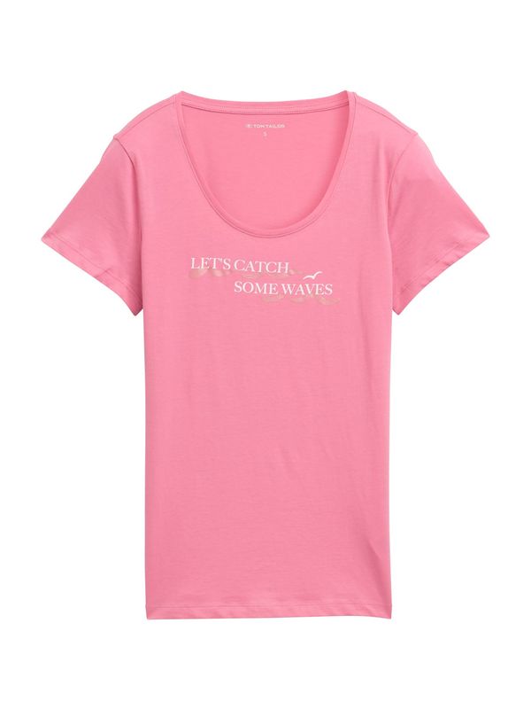 TOM TAILOR TOM TAILOR Majica  rosé / bela