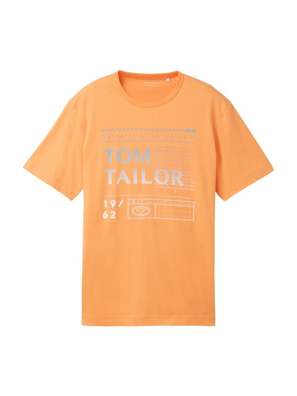 TOM TAILOR TOM TAILOR Majica  siva / oranžna / bela