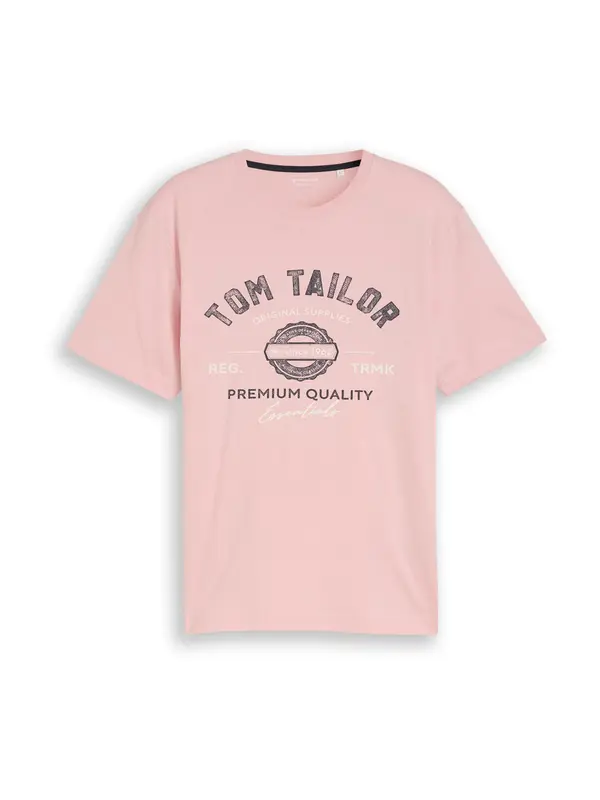 TOM TAILOR TOM TAILOR Majica  sliva / črna / bela