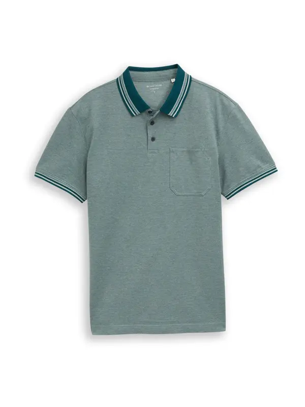 TOM TAILOR TOM TAILOR Majica  smaragd / pastelno zelena / bela