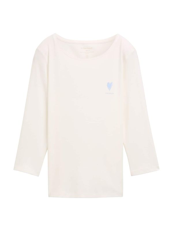 TOM TAILOR TOM TAILOR Majica  svetlo modra / bela