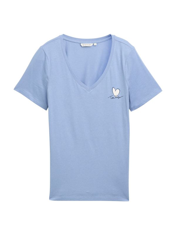 TOM TAILOR TOM TAILOR Majica  svetlo modra / temno modra / bela