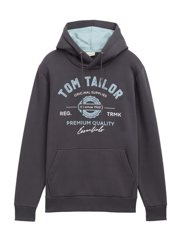 TOM TAILOR TOM TAILOR Majica  svetlo modra / temno siva / bela