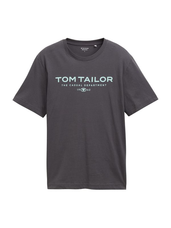 TOM TAILOR TOM TAILOR Majica  svetlo modra / temno siva