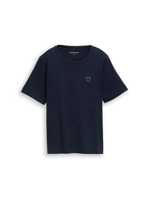 TOM TAILOR TOM TAILOR Majica  temno modra / bela