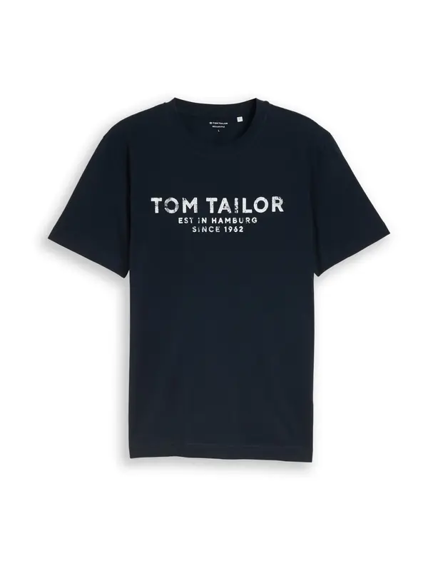 TOM TAILOR TOM TAILOR Majica  temno modra / bela