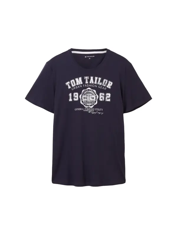 TOM TAILOR TOM TAILOR Majica  temno modra / bela