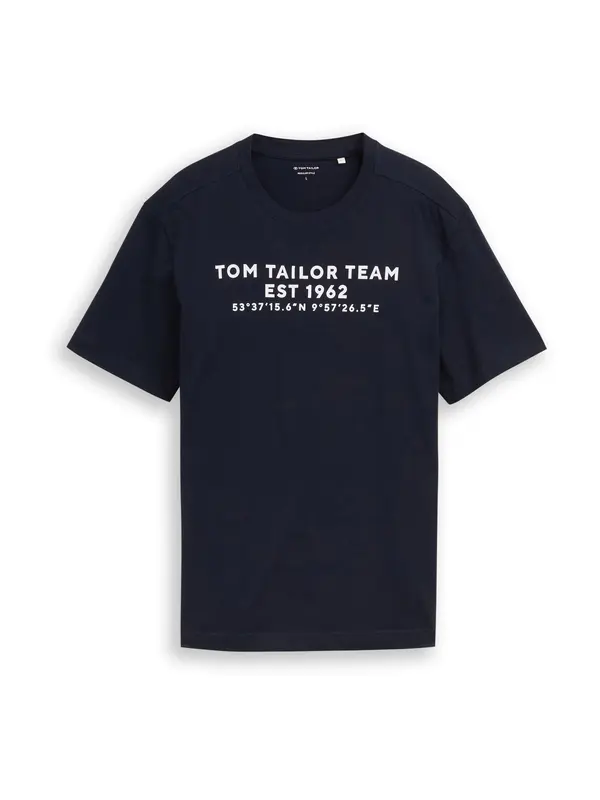 TOM TAILOR TOM TAILOR Majica  temno modra / bela