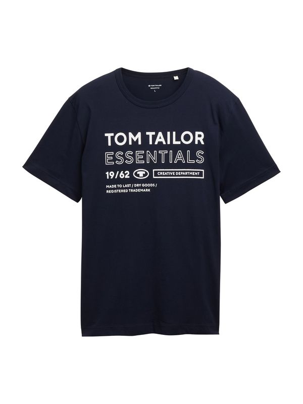 TOM TAILOR TOM TAILOR Majica  temno modra / off-bela