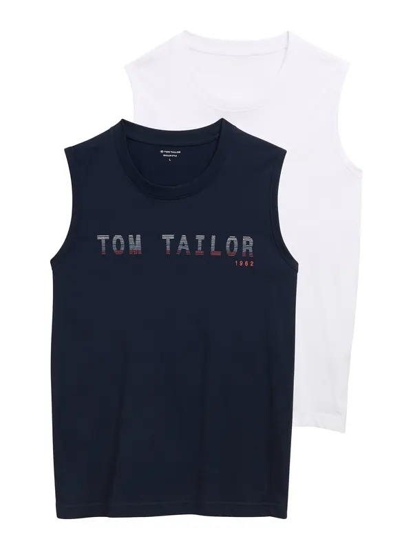 TOM TAILOR TOM TAILOR Majica  temno modra / rdeča / bela