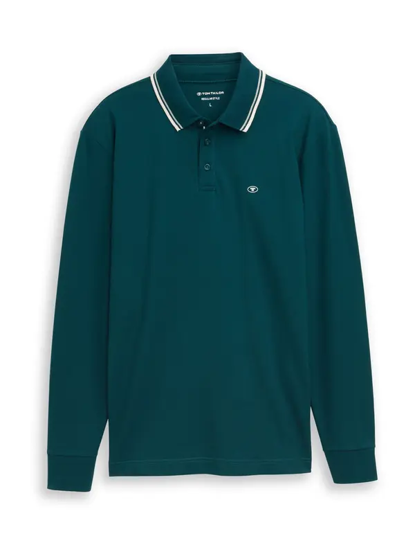 TOM TAILOR TOM TAILOR Majica  temno zelena / bela