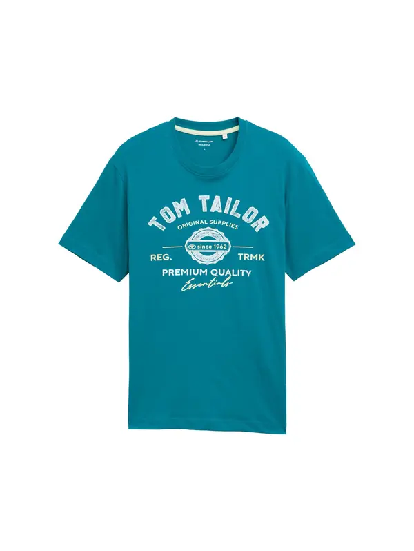 TOM TAILOR TOM TAILOR Majica  turkizna / bela