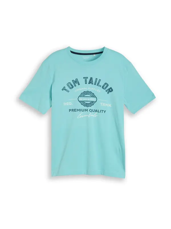 TOM TAILOR TOM TAILOR Majica  voda / črna / bela