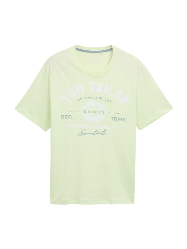 TOM TAILOR Men + TOM TAILOR Men + Majica  encijan / svetlo zelena / bela