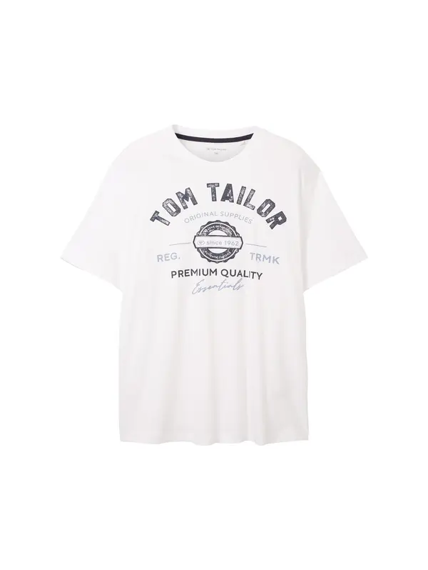 TOM TAILOR Men + TOM TAILOR Men + Majica  indigo / črna / bela