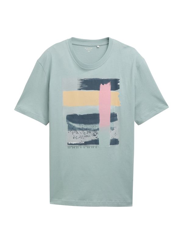 TOM TAILOR Men + TOM TAILOR Men + Majica  marine / svetlo modra / breskev / roza