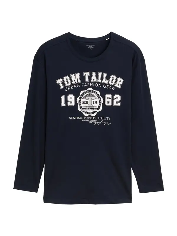 TOM TAILOR Men + TOM TAILOR Men + Majica  mornarska / bela