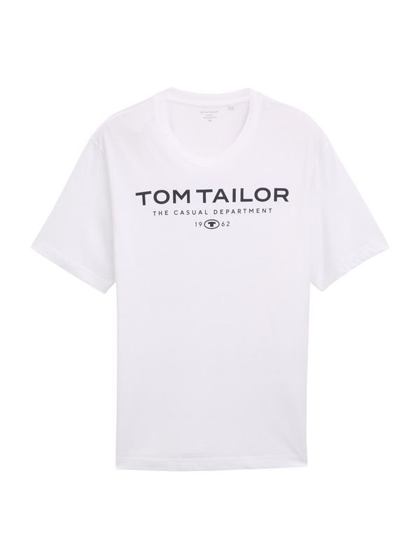 TOM TAILOR Men + TOM TAILOR Men + Majica  mornarska / bela