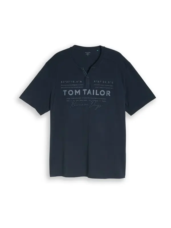 TOM TAILOR Men + TOM TAILOR Men + Majica  mornarska / golobje modra