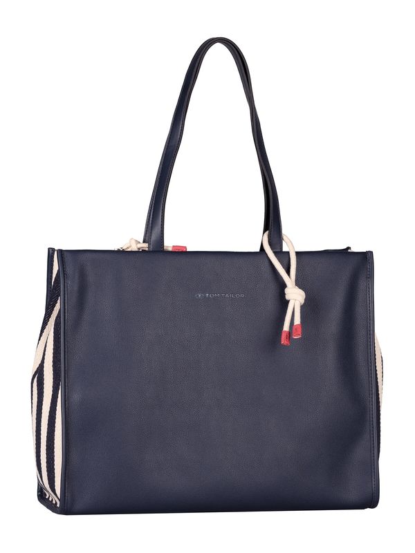 TOM TAILOR TOM TAILOR Nakupovalna torba 'Kama'  bež / temno modra