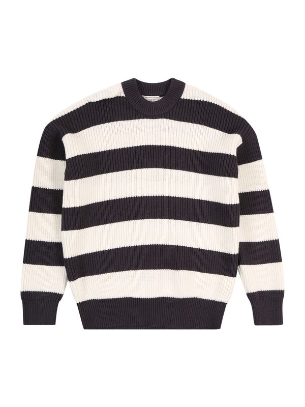 TOM TAILOR TOM TAILOR Pulover  črna / off-bela