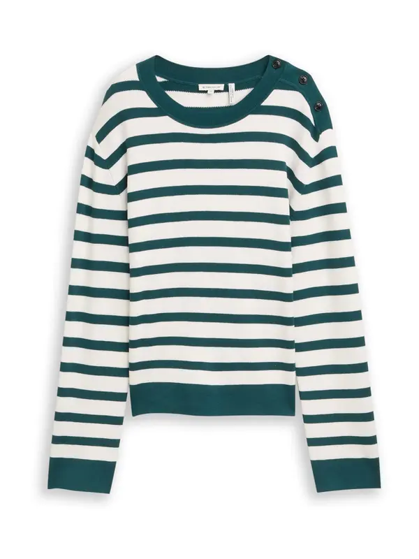 TOM TAILOR TOM TAILOR Pulover  jelka / bela