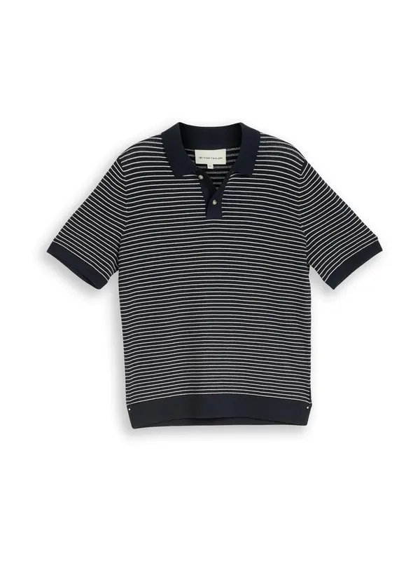 TOM TAILOR TOM TAILOR Pulover  mornarska / off-bela