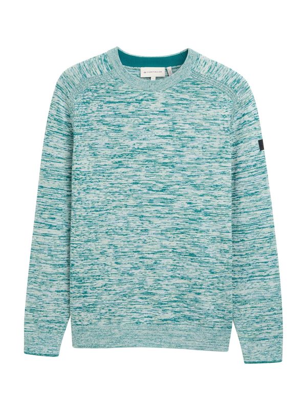TOM TAILOR TOM TAILOR Pulover  petrol / bela