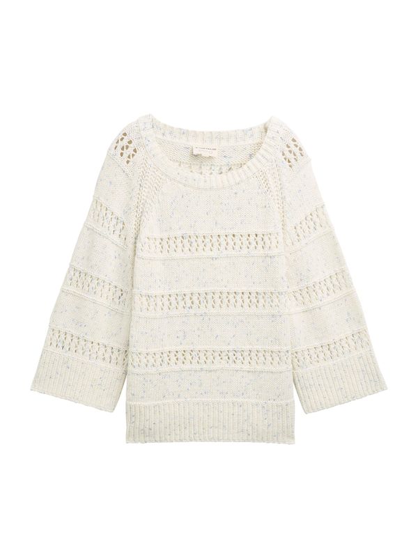 TOM TAILOR TOM TAILOR Pulover  svetlo bež / moder denim