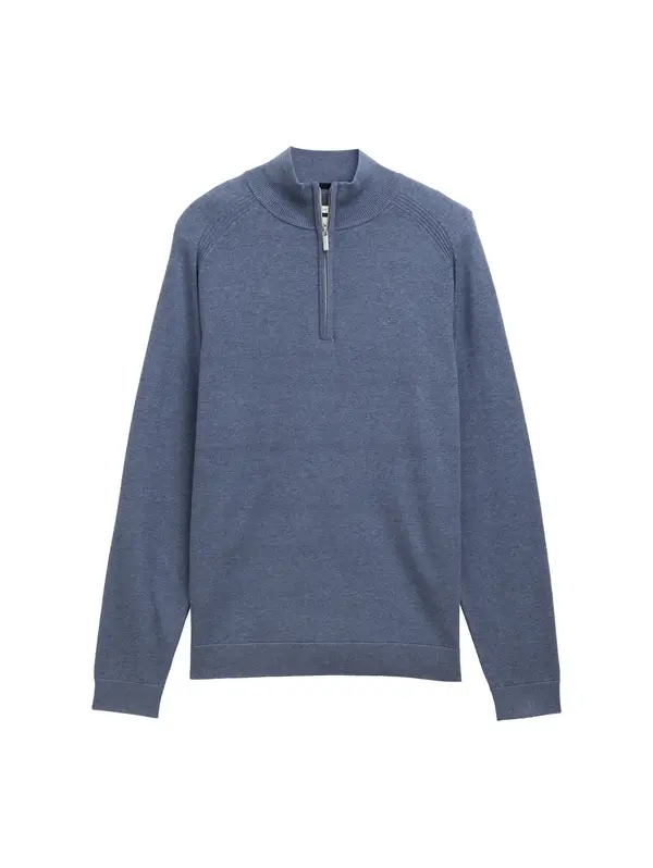 TOM TAILOR TOM TAILOR Pulover  temno modra