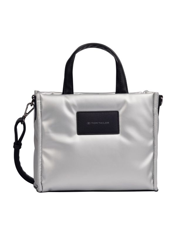 TOM TAILOR TOM TAILOR Ročna torbica 'Patti'  črna / srebrna
