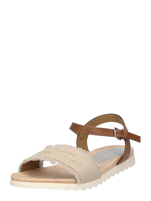 TOM TAILOR TOM TAILOR Sandali  pesek / rjava
