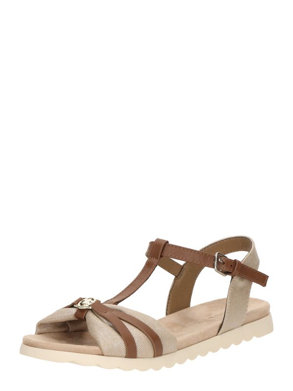 TOM TAILOR TOM TAILOR Sandali  rjava / zlata