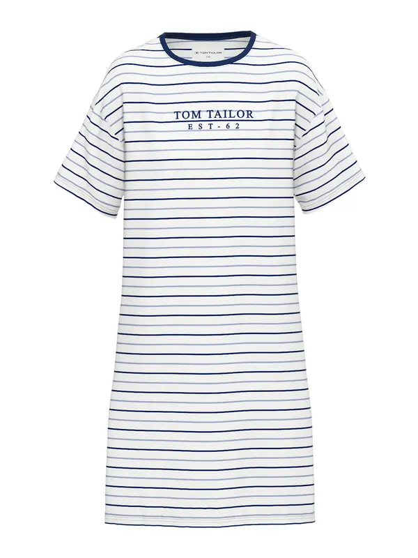 TOM TAILOR TOM TAILOR Spalna srajca  mornarska / opal / bela