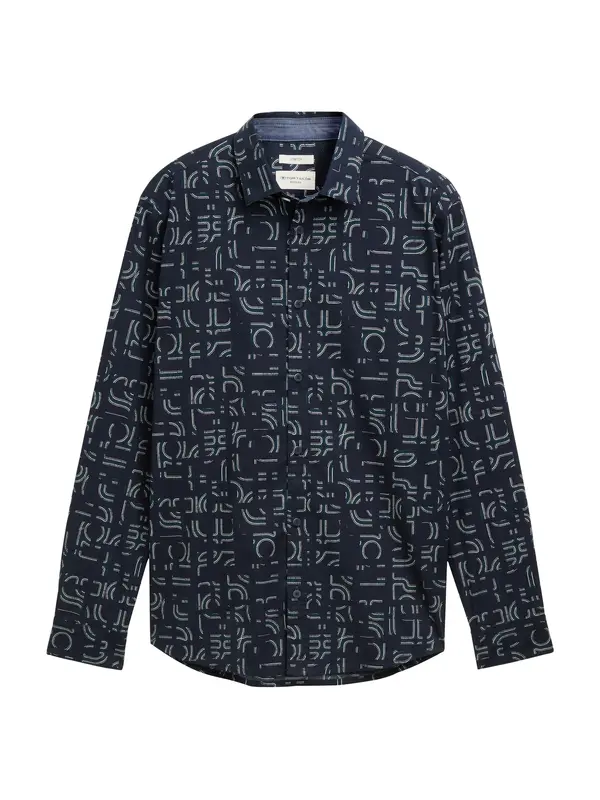TOM TAILOR TOM TAILOR Srajca  marine / zelena / bela
