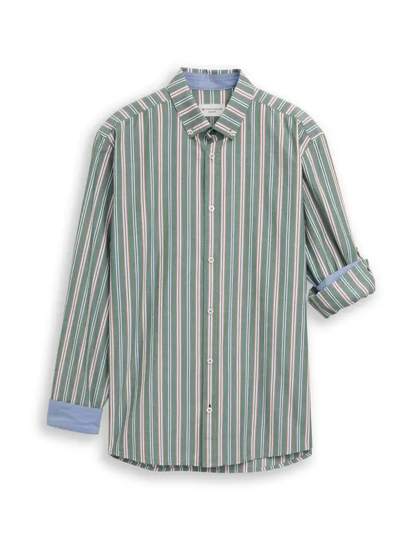 TOM TAILOR TOM TAILOR Srajca  oliva / melona / črna / bela