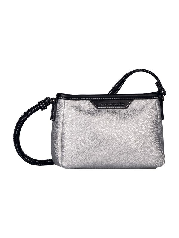 TOM TAILOR TOM TAILOR Torba za čez ramo 'Leora'  črna / srebrna