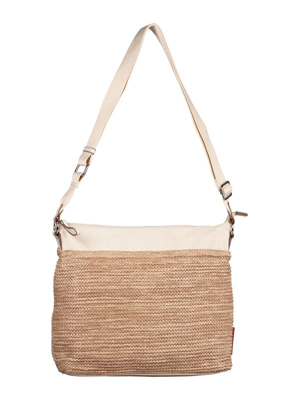 TOM TAILOR TOM TAILOR Torba za čez ramo 'Vicky'  svetlo bež / progasto bež