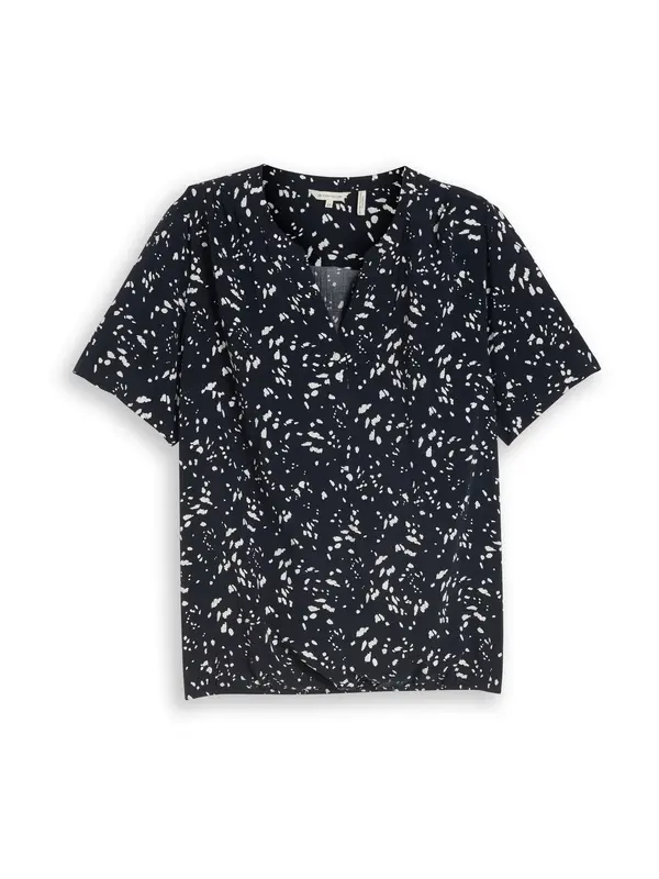 Tom Tailor Women + Tom Tailor Women + Bluza  nočno modra / bela