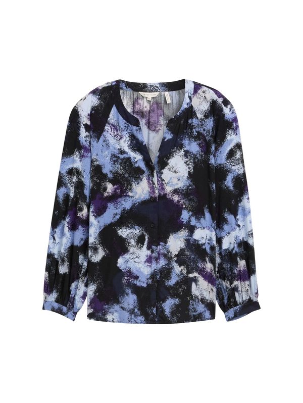 Tom Tailor Women + Tom Tailor Women + Bluza  nočno modra / nebeško modra / jajčevec / črna