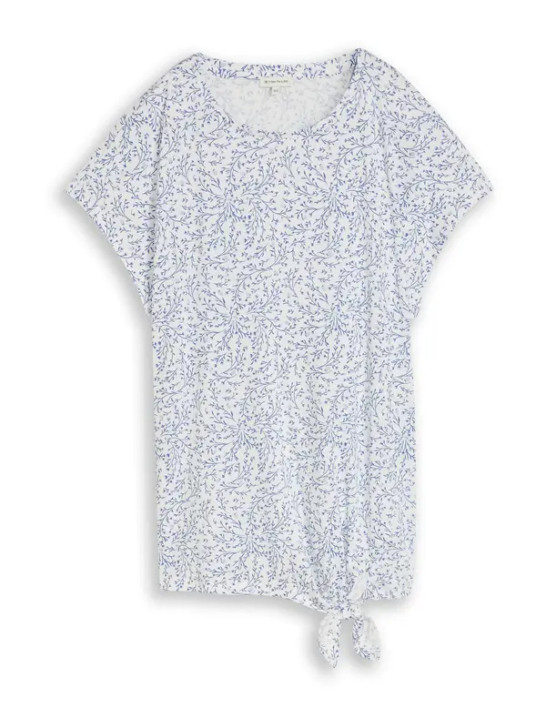 Tom Tailor Women + Tom Tailor Women + Majica  dimno modra / encijan / bela