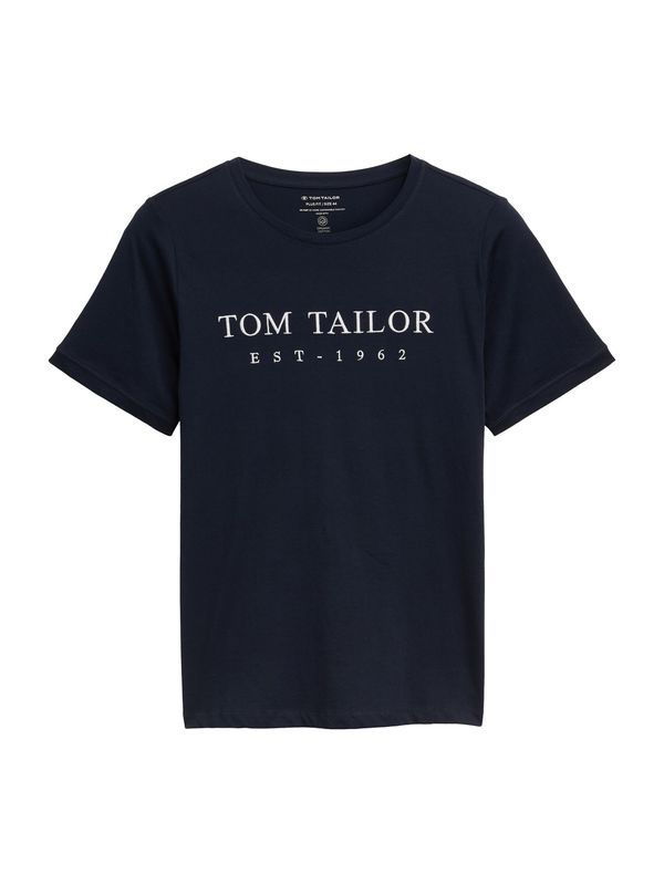 Tom Tailor Women + Tom Tailor Women + Majica  mornarska / bela