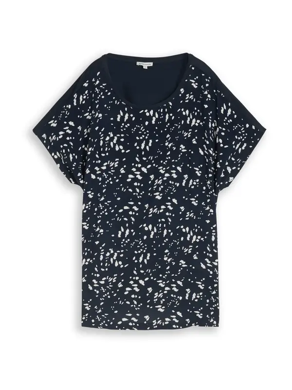 Tom Tailor Women + Tom Tailor Women + Majica  mornarska / bela