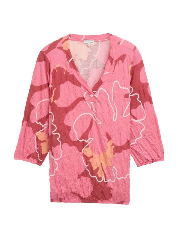 Tom Tailor Women + Tom Tailor Women + Majica  pesek / svetlo roza / brusnica / bela