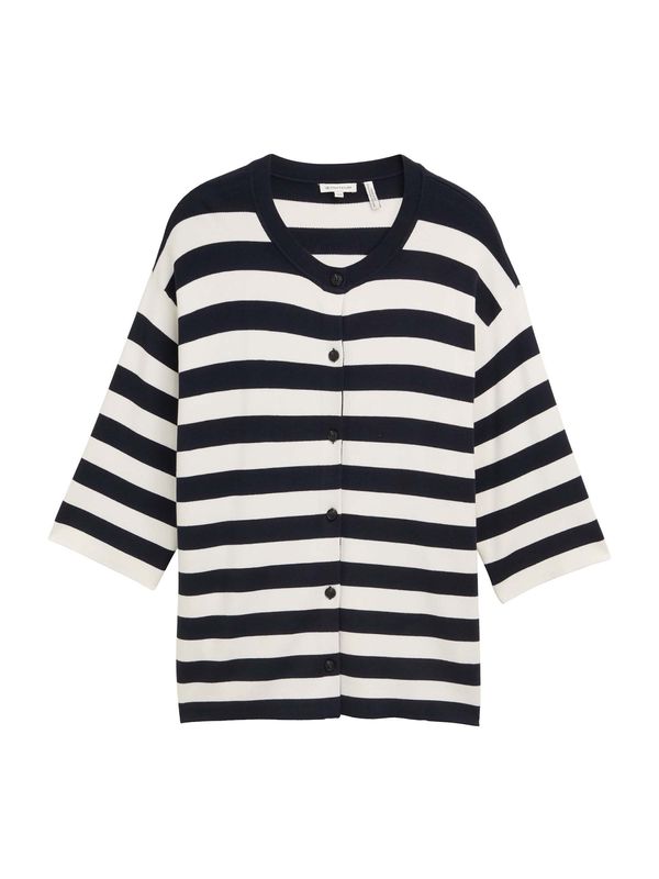 Tom Tailor Women + Tom Tailor Women + Pletena jopa  mornarska / bela